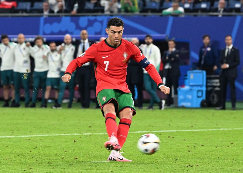 &copy; Reuters. Atacante Cristiano Ronaldon05/07/2024nREUTERS/Carmen Jaspersen