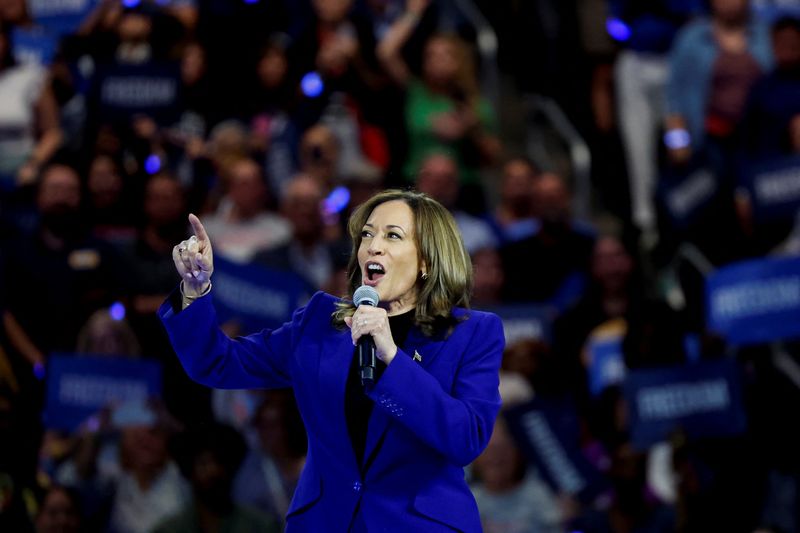 &copy; Reuters. Kamala Harris em Milwaukeen 20/8/2024   REUTERS/Marco Bello