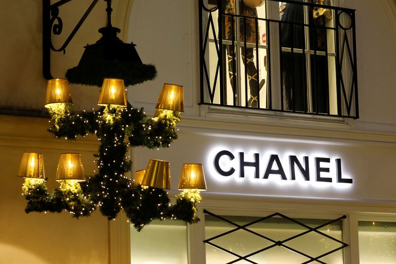 &copy; Reuters. FILE PHOTO: A Chanel logo is seen on a company's store in Paris, France, December 21, 2017. REUTERS/Charles Platiau/File Photo