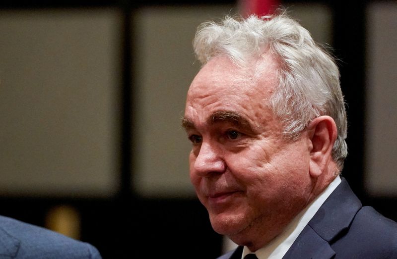 &copy; Reuters. FILE PHOTO: Dipllomat Kurt Campbell talks with a group of guests before the start of a meeting with ASEAN leaders and U.S. business representatives as part of the Association of Southeast Asian Nations (ASEAN) U.S.- ASEAN Special Summit, in Washington, U.