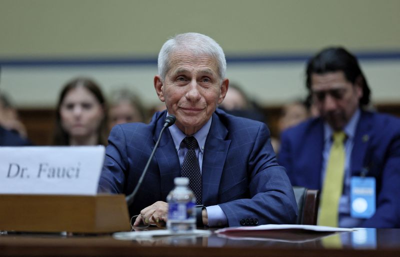 &copy; Reuters. FILE PHOTO: Dr. Anthony Fauci, former director of the National Institute of Allergy and Infectious Diseases and former chief medical adviser to President Biden, U.S., June 3, 2024. REUTERS/Leah Millis/File Photo