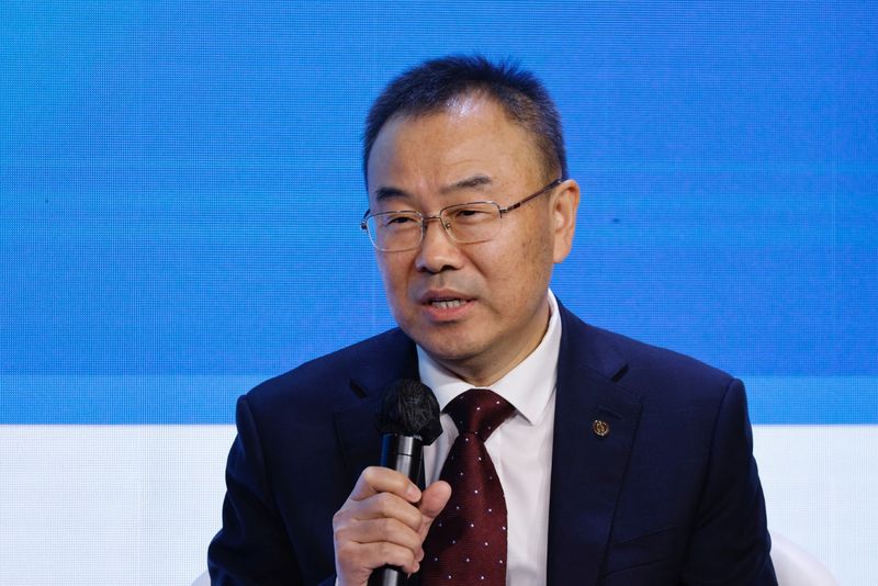 &copy; Reuters. FILE PHOTO: Liu Jin, President of Bank of China, speaks during the Global Financial Leaders Investment Summit in Hong Kong, China November 2, 2022. REUTERS/Tyrone Siu/File Photo