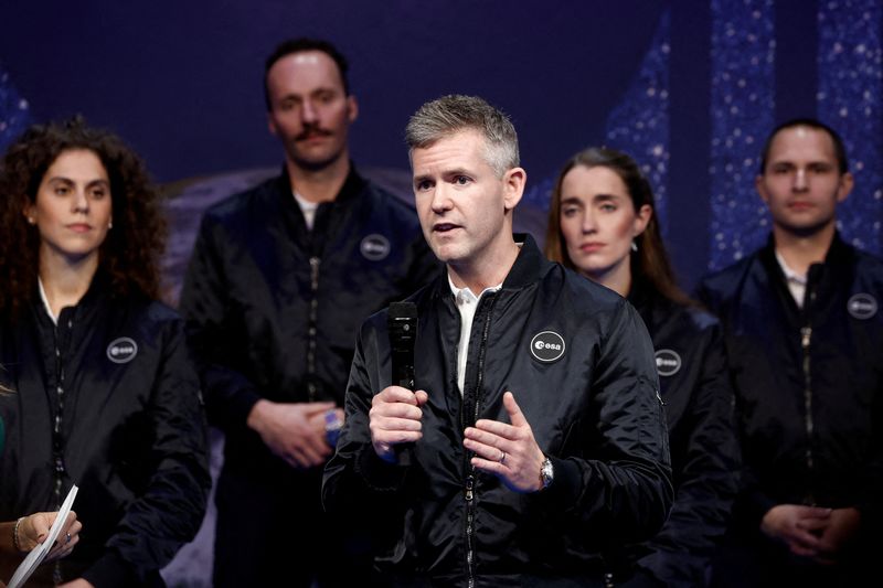 © Reuters. FILE PHOTO: Member of ESA's new class of astronauts John McFall attends the European Space Agency (ESA) Council at Ministerial level (CM22) at the Grand Palais Ephemere in Paris, France, November 23, 2022. REUTERS/Benoit Tessier/File Photo