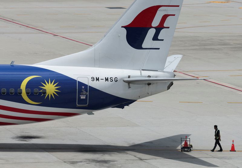 &copy; Reuters. A Malaysia Airlines plane sits on the tarmac at Kuala Lumpur International Airport in Sepang, Malaysia August 28, 2024. REUTERS/Hasnoor Hussain