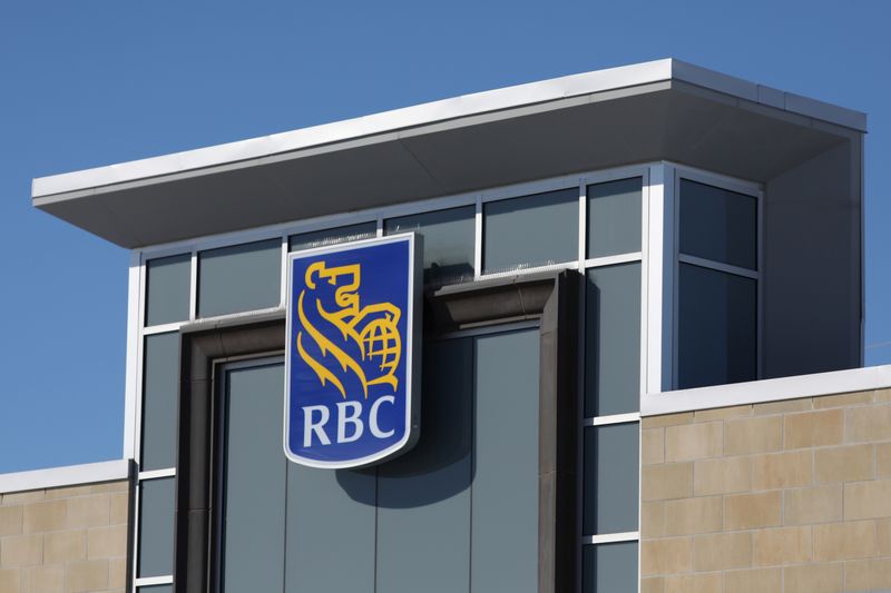 &copy; Reuters. FILE PHOTO: The Royal Bank of Canada (RBC) logo is seen outside of a branch in Ottawa, Ontario, Canada, February 14, 2019. REUTERS/Chris Wattie/File Photo