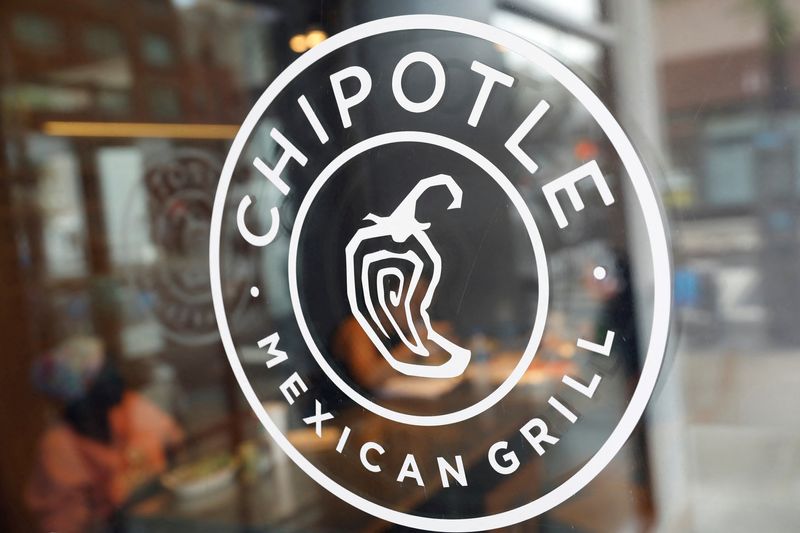 &copy; Reuters. FILE PHOTO: The logo of Chipotle Mexican Grill is seen at the Chipotle Next Kitchen in Manhattan, New York, U.S., June 28, 2018.  REUTERS/Shannon Stapleton/File Photo