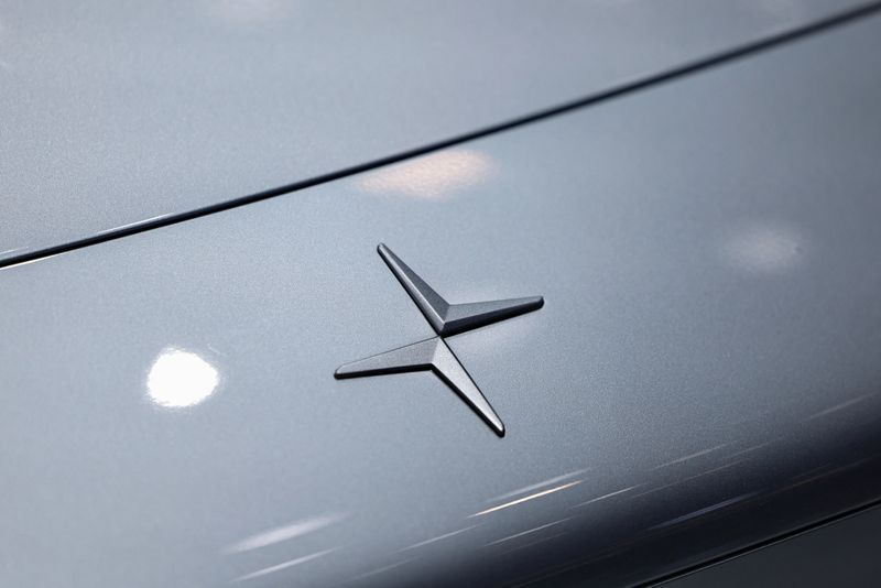 &copy; Reuters. A logo of Polestar is pictured on a car at the Beijing International Automotive Exhibition, or Auto China 2024, in Beijing, China, April 25, 2024. REUTERS/Tingshu Wang