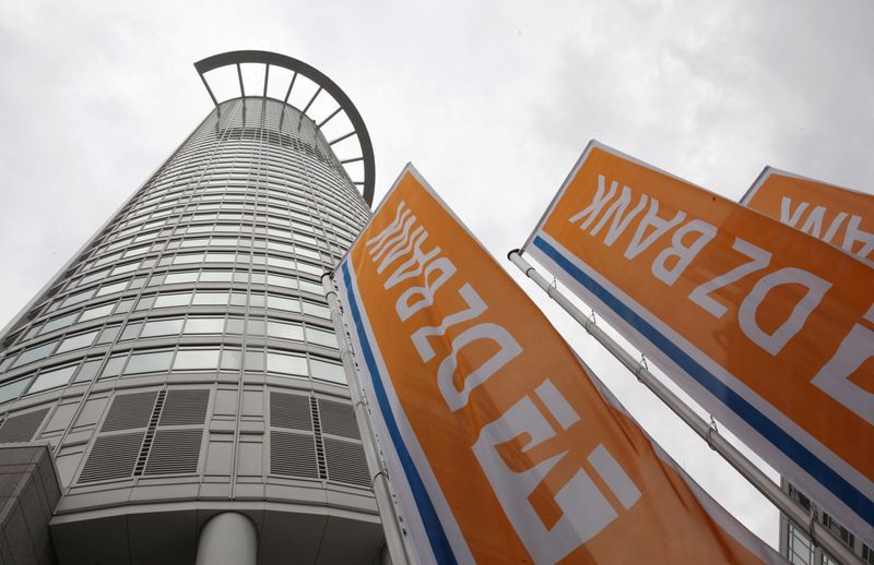 © Reuters. FILE PHOTO: The headquarters of DZ Bank are pictured in Frankfurt July 23, 2010. REUTERS/Ralph Orlowski/File Photo