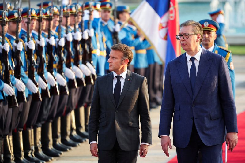 France’s Macron visits Serbia to spice up EU ties, focus on Rafale deal By Reuters