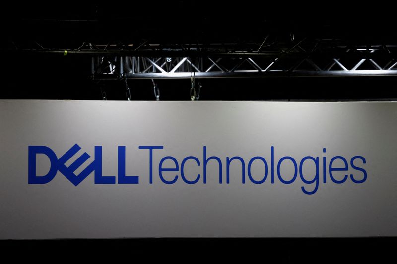 &copy; Reuters. FILE PHOTO: The logo of Dell Technologies at the Milipol Paris, the worldwide exhibition dedicated to homeland security and safety, in Villepinte near Paris, France, November 15, 2023. REUTERS/Sarah Meyssonnier/File Photo