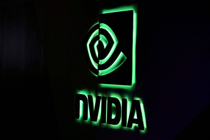 &copy; Reuters. FILE PHOTO: A NVIDIA logo is shown at SIGGRAPH 2017 in Los Angeles, California, U.S. July 31, 2017.  REUTERS/Mike Blake/File Photo