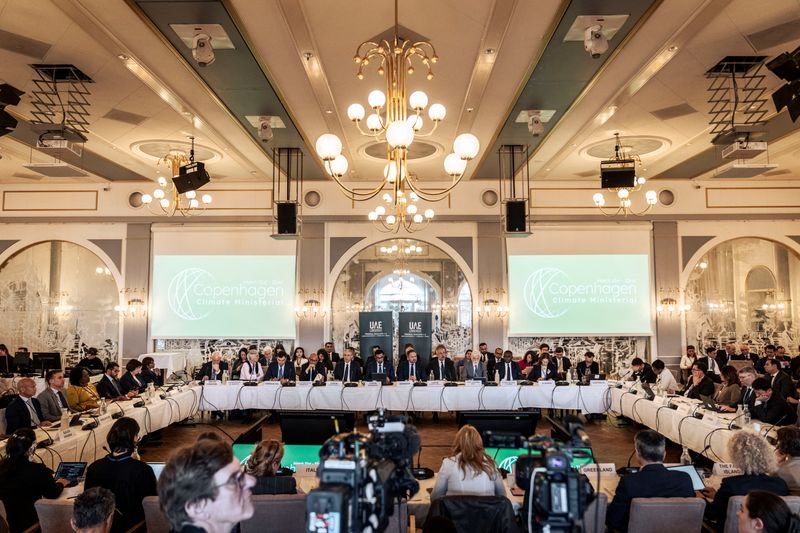 &copy; Reuters. Climate ministers meet at Marienlyst Strandhotel, ahead of this year's climate summit COP29 in Azerbaijan, in Helsingor, Denmark March 21, 2024. Ritzau Scanpix/Thomas Traasdahl via REUTERS/File Photo