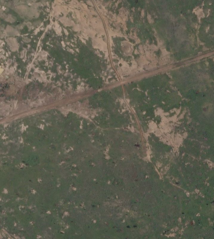 &copy; Reuters. A satellite image shows a newly-built trench near Barsalogho, where hundreds of people were killed by suspected jihadists on August 24, in Burkina Faso, August 29, 2024. 2024 Planet Labs Inc. via REUTERS