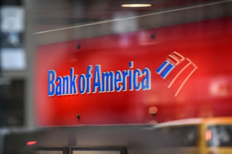 &copy; Reuters. FILE PHOTO: A Bank of America logo is seen in New York City, U.S. January 10, 2017. REUTERS/Stephanie Keith/File Photo