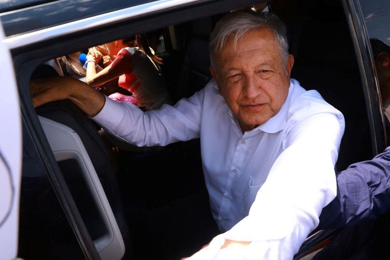 © Reuters. Andres Manuel Lopez Obrador, Ciudad Juarez, August 9, 2024. REUTERS/Jose Luis Gonzalez