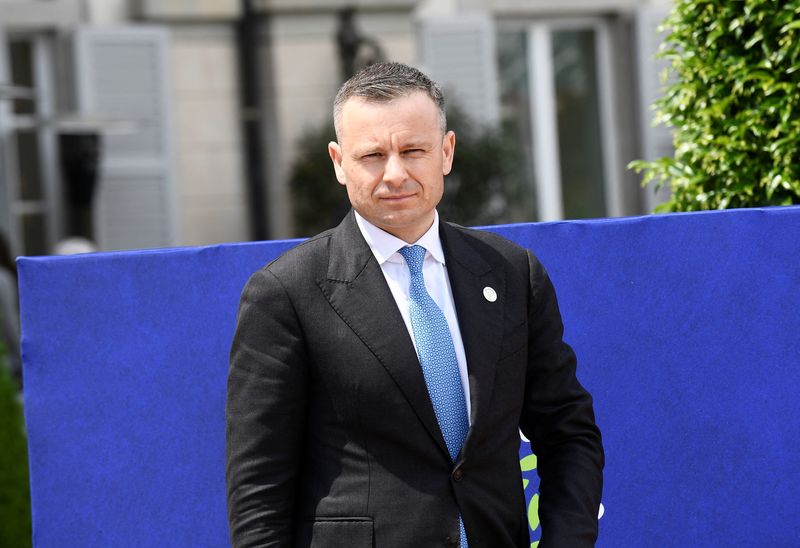 &copy; Reuters. Ukrainian Minister of Finance Serhiy Marchenko looks on, during the final day of the G7 Finance Ministers and Central Bank Governors' Meeting in Stresa, Italy May 25, 2024. REUTERS/Massimo Pinca/File Photo