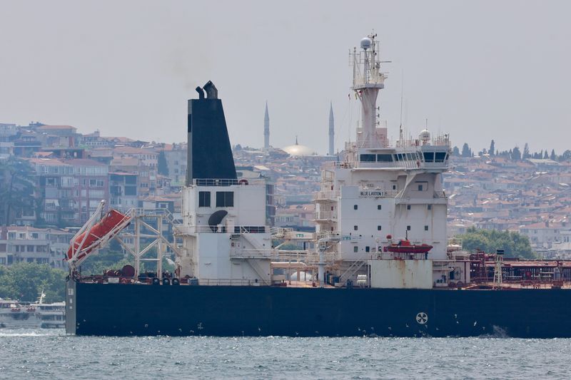 &copy; Reuters. Panama-flagged oil tanker Blue Lagoon I transits the Bosphorus in Istanbul, Turkey June 14, 2024. REUTERS/Yoruk Isik