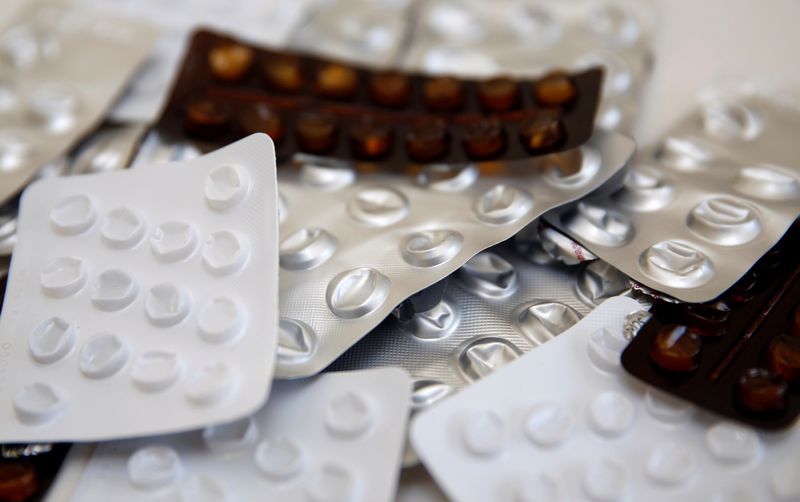 &copy; Reuters. FILE PHOTO: Used blister packets that contained medicines, tablets and pills are seen, in this picture illustration taken June 30, 2018. REUTERS/Russell Boyce/Illustration/File photo