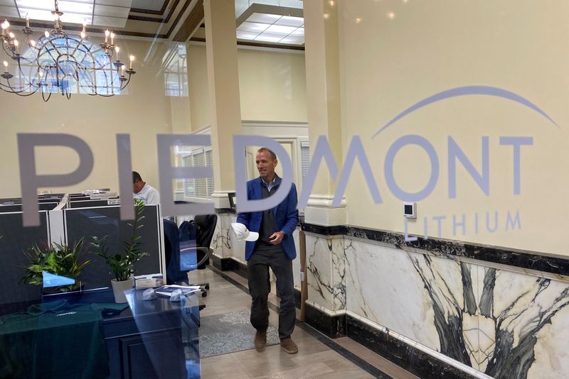 &copy; Reuters. FILE PHOTO: Piedmont Lithium's headquarters is seen in Belmont, Gaston County, North Carolina, U.S., July 16, 2021. Picture taken July 16, 2021.   REUTERS/Ernest Scheyder/File Photo