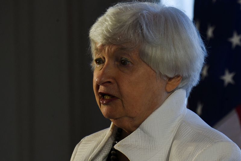 © Reuters. FILE PHOTO: U.S. Treasury Secretary Janet Yellen speaks during a G20 event in Barra da Tijuca, Rio de Janeiro, Brazil, July 25, 2024. REUTERS/Tita Barros/File Photo