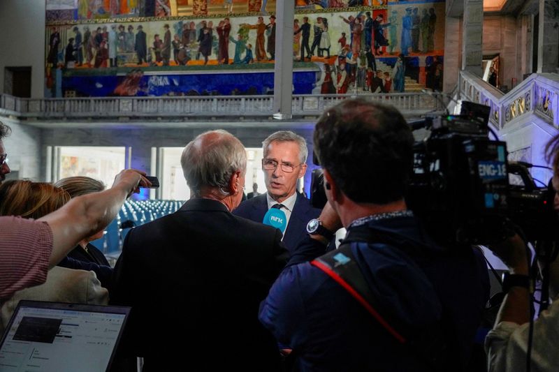 &copy; Reuters. Secretário-geral da Otan, Jens Stoltenberg, em Oslo, na Noruegan05/09/2024 Thomas Fure/NTB/via REUTERS