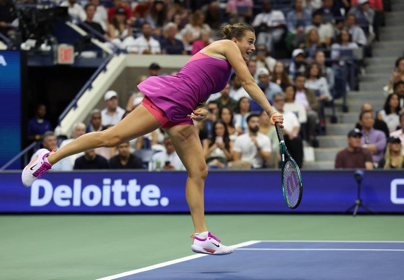 &copy; Reuters. Aryna Sabalenka, U.S. Open, Flushing Meadows, New York, September 7, 2024. REUTERS/Mike Segar