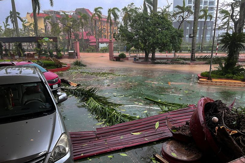 © Reuters. A general view of a devastated area due to the impact of Typhoon Yagi, in Do Son district, Hai Phong city, Vietnam, September 7, 2024. REUTERS/Minh Nguyen/ File Photo