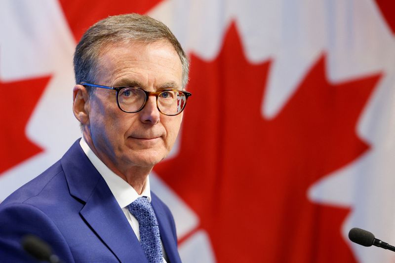 © Reuters. Bank of Canada Governor Tiff Macklem takes part in a press conference, after cutting key interest rate, in Ottawa, Ontario, Canada September 4, 2024. REUTERS/Blair Gable/File Photo