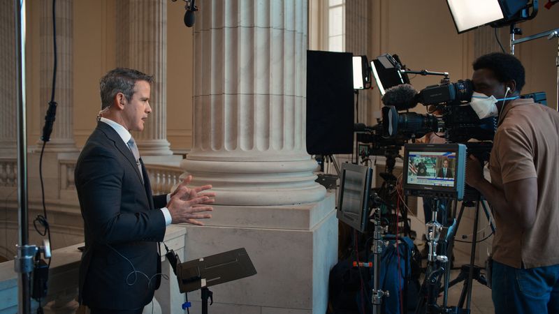 &copy; Reuters. Former U.S. Rep. Adam Kinzinger (R-IL) appears in a scene from the documentary film "The Last Republican" in an undated photograph.  Joshua Salzman/Handout via REUTERS. 