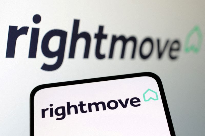 © Reuters. FILE PHOTO: Rightmove logo is seen displayed in this illustration taken April 10 2023. REUTERS/Dado Ruvic/Illustration/File Photo/File Photo