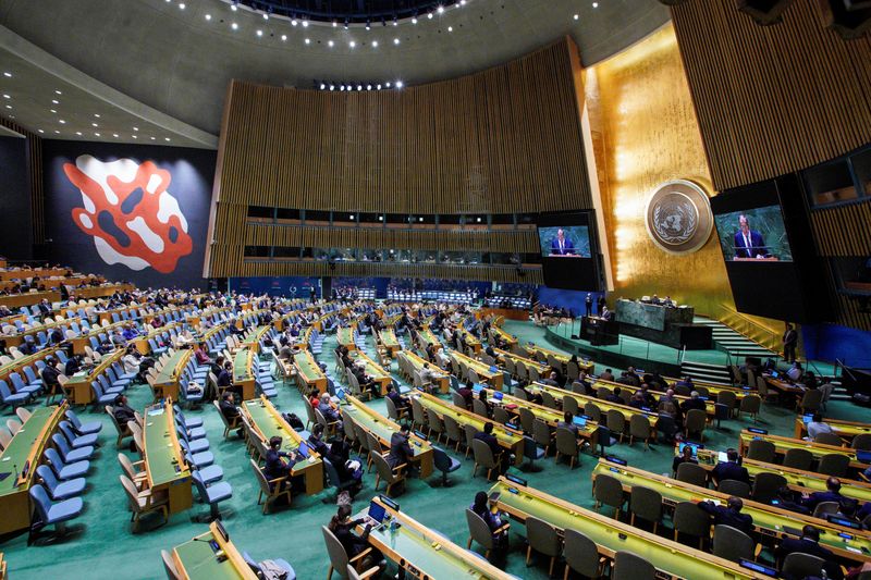 &copy; Reuters. FILE PHOTO: Russia's Foreign Minister Sergei Lavrov addresses the 78th Session of the U.N. General Assembly in New York City, U.S., September 23, 2023.  REUTERS/Eduardo Munoz/File Photo