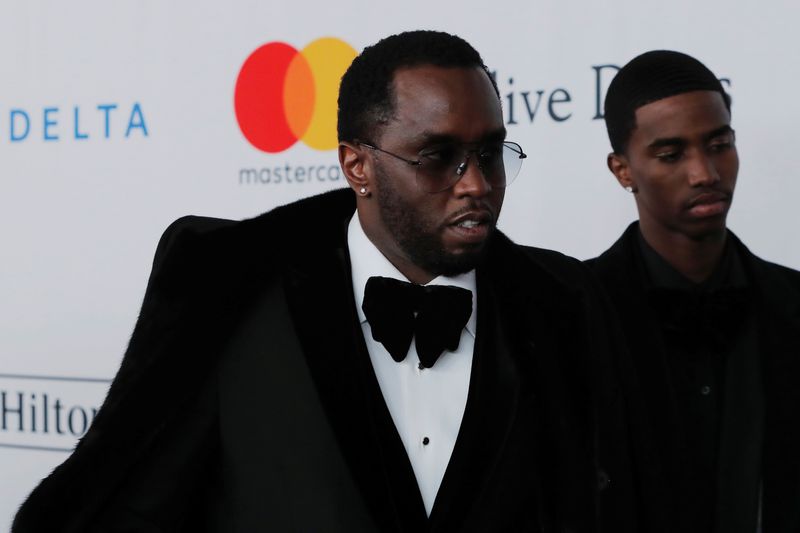 &copy; Reuters. FILE PHOTO: Sean "Diddy" Combs attends the 2018 Pre-GRAMMY Gala & GRAMMY Salute to Industry Icons presented by Clive Davis and The Recording Academy honoring Shawn "JAY-Z" Carter in Manhattan, New York, U.S., January 27, 2018.  REUTERS/Andrew Kelly/File P