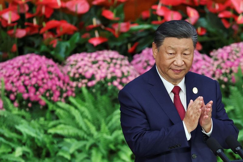 &copy; Reuters. Presidente da China, Xi Jinping, durante abertura de fórum de cooperação entre China e África em Pequimn05/09/2024 REUTERS/Florence Lo