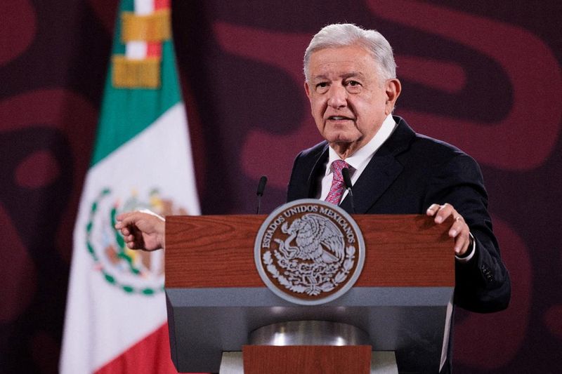 © Reuters. FILE PHOTO: Mexico's President Andres Manuel Lopez Obrador addresses the media in his daily press conference at the National Palace, after Mexico's Senate approved a judicial reform, in Mexico City, Mexico September 11, 2024. Mexico Presidency/Handout via REUTERS/File Photo