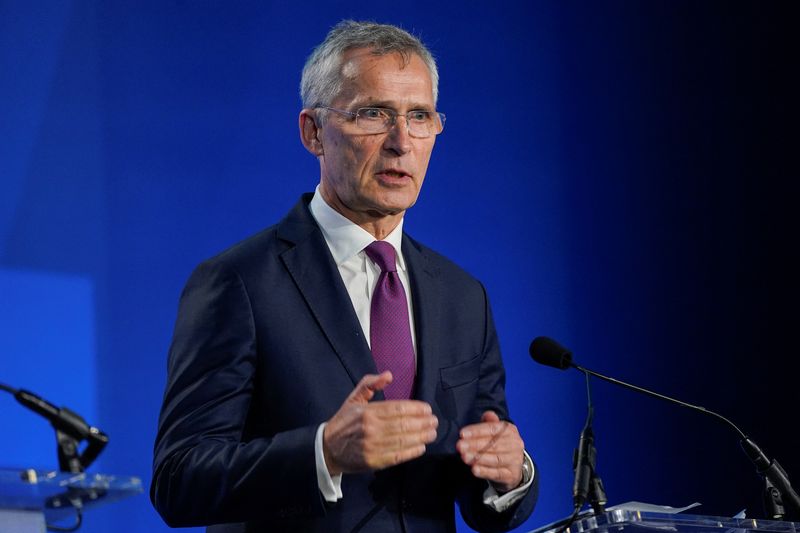 &copy; Reuters. Secretário-geral da Otan, Jens Stoltenberg, fala à imprensa em Washington, EUAn11/07/2024nREUTERS/Nathan Howard