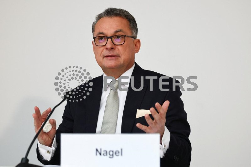 &copy; Reuters. FILE PHOTO: Joachim Nagel, President of Germany's federal reserve Bundesbank addresses the media during the bank's annual news conference in Frankfurt, Germany March 1, 2023. REUTERS/Kai Pfaffenbach/File Photo