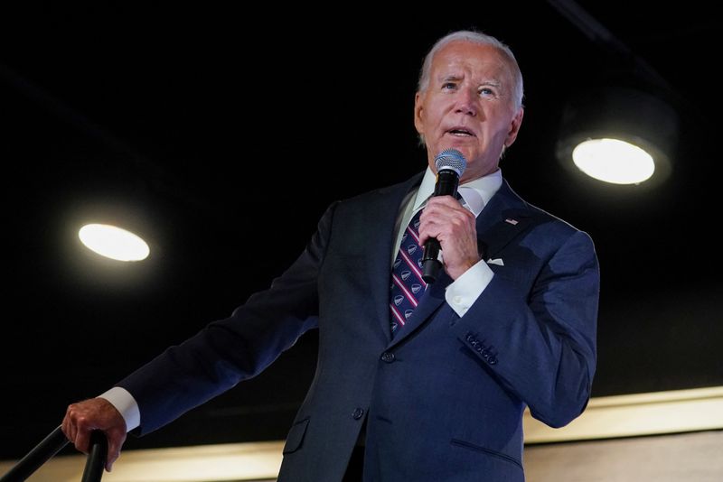 &copy; Reuters. U.S. President Joe Biden speaks at the 2024 National HBCU (Historically Black Colleges and Universities) Week Conference in Philadelphia, Pennsylvania, U.S., September 16, 2024.  REUTERS/Kevin Lamarque/File Photo