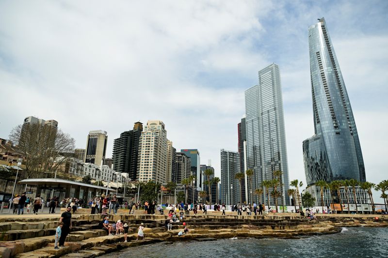 © Reuters. FILE PHOTO: A view outside Barangaroo Station on the new Sydney Metro line in Sydney, Australia, August 25, 2024. REUTERS/Tracey Nearmy/File photo