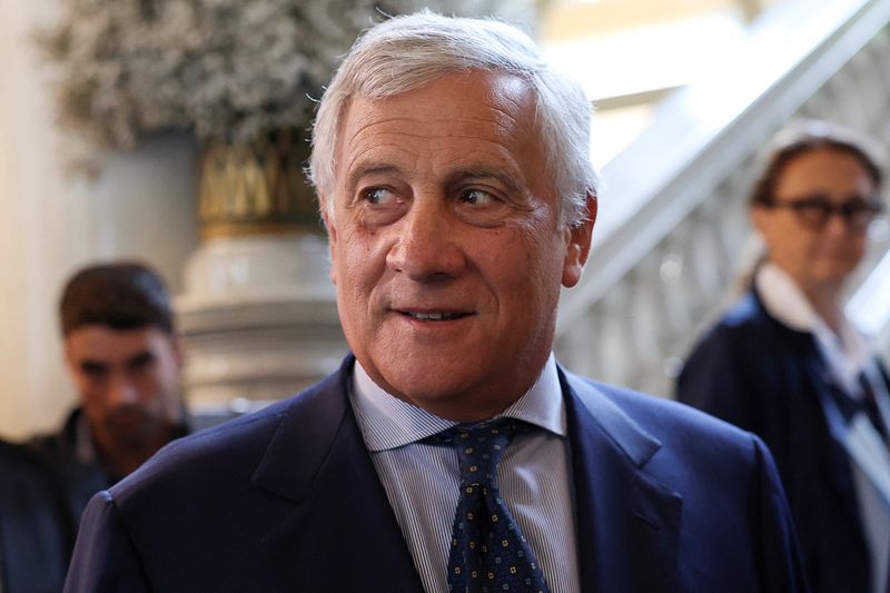 &copy; Reuters. Italy's Foreign Affairs Minister Antonio Tajani attends the European House - Ambrosetti Forum, an annual conference that gathers business and political leaders at the end of the summer, in Cernobbio, Italy, September 6, 2024. REUTERS/Claudia Greco/ File P