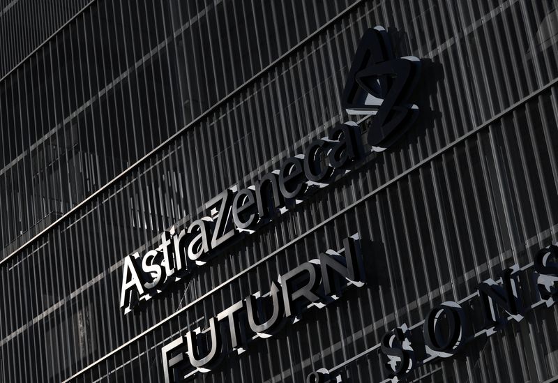 &copy; Reuters. FILE PHOTO: An Astra Zeneca logo is pictured in Brussels, Belgium March 4, 2024. REUTERS/Yves Herman/File Photo