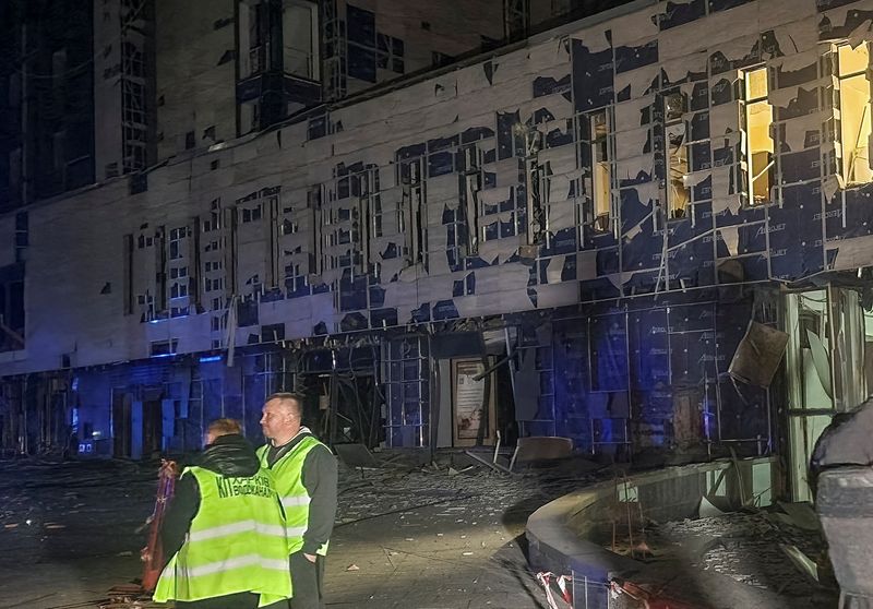 Russian strike on apartment block in Kharkiv injures 21