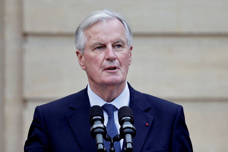 &copy; Reuters. Novo primeiro-ministro da França, Michel Barnier, em Parisn05/09/2024 Stephane De Sakutin/Pool via REUTERS