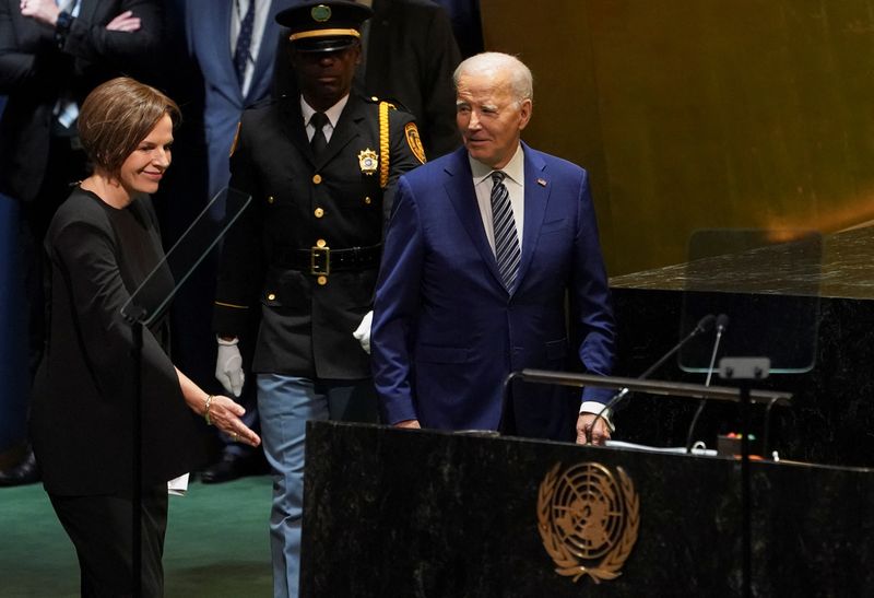 &copy; Reuters. U.S. President Joe Biden arrives to address the 78th Session of the U.N. General Assembly in New York City, U.S., September 19, 2023.  REUTERS/Kevin Lamarque/File Photo