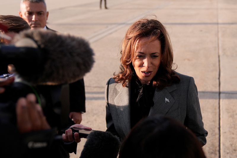 &copy; Reuters. Vice-presidente dos EUA e candidata democrata à Presidência, Kamala Harrisn22/09/2024nMatt Rourke/Pool via REUTERS