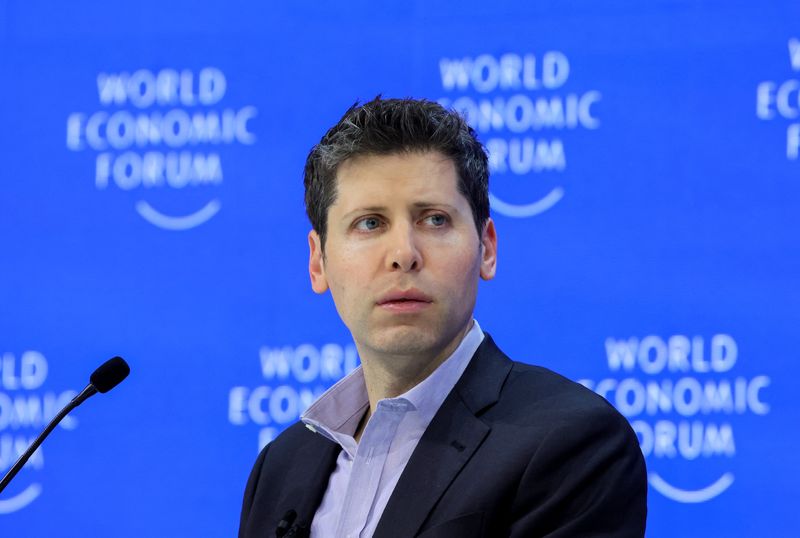 © Reuters. FILE PHOTO: Sam Altman, CEO of OpenAI, attends the 54th annual meeting of the World Economic Forum, in Davos, Switzerland, January 18, 2024. REUTERS/Denis Balibouse/File Photo