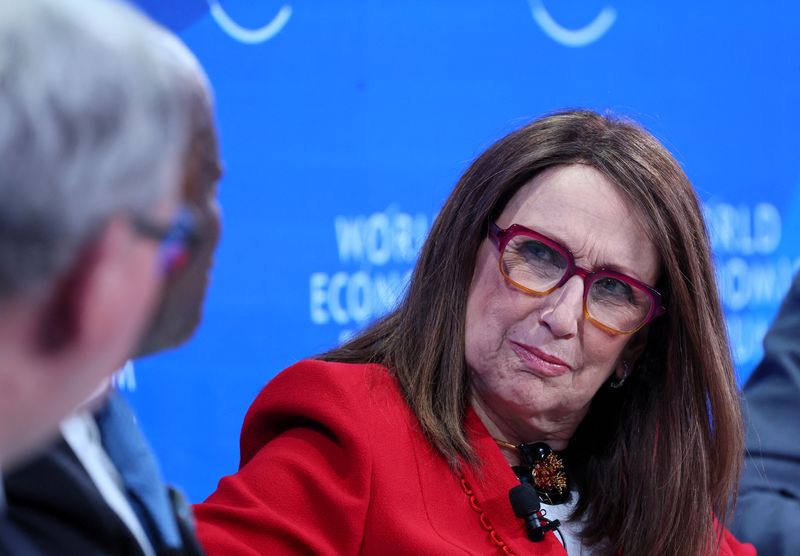 © Reuters. FILE PHOTO: Rebeca Grynspan, Secretary-General of the United Nations Conference on Trade and Development (UNCTAD), attends the  World Economic Forum, in Davos, Switzerland, January 18, 2024. REUTERS/Denis Balibouse/File Photo