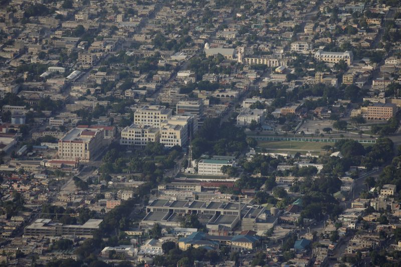 &copy; Reuters. A general view of buildings in Port-au-Prince, is seen from the outskirts of Port-au-Prince, Haiti October 4, 2020. REUTERS/Andres Martinez Casares/File Photo