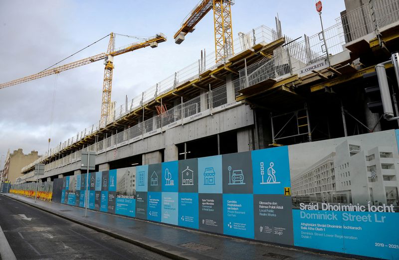 &copy; Reuters. FILE PHOTO: A new development under construction on Dominick Street Lower, in Dublin, Ireland January 30, 2020. REUTERS/Lorraine O'Sullivan/File Photo