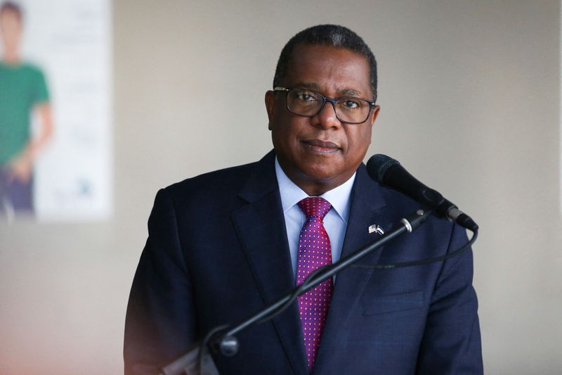 &copy; Reuters. FILE PHOTO: United States Assistant Secretary of State for Western Hemisphere Affairs Brian A. Nichols listens to a question during a news conference, in San Salvador, El Salvador October 27, 2023. REUTERS/Jose Cabezas/File Photo