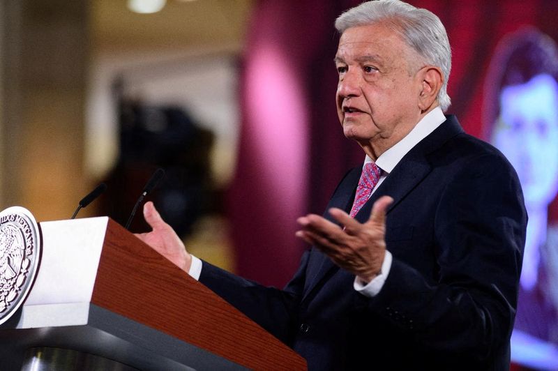 &copy; Reuters. FILE PHOTO: Mexico's President Andres Manuel Lopez Obrador addresses the media in his daily press conference at the National Palace, in Mexico City, Mexico September 11, 2024. Mexico Presidency/Handout via REUTERS/File Photo